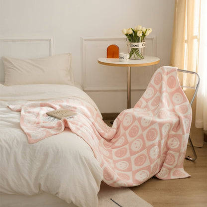 Colorful Plaid Throw Blanket