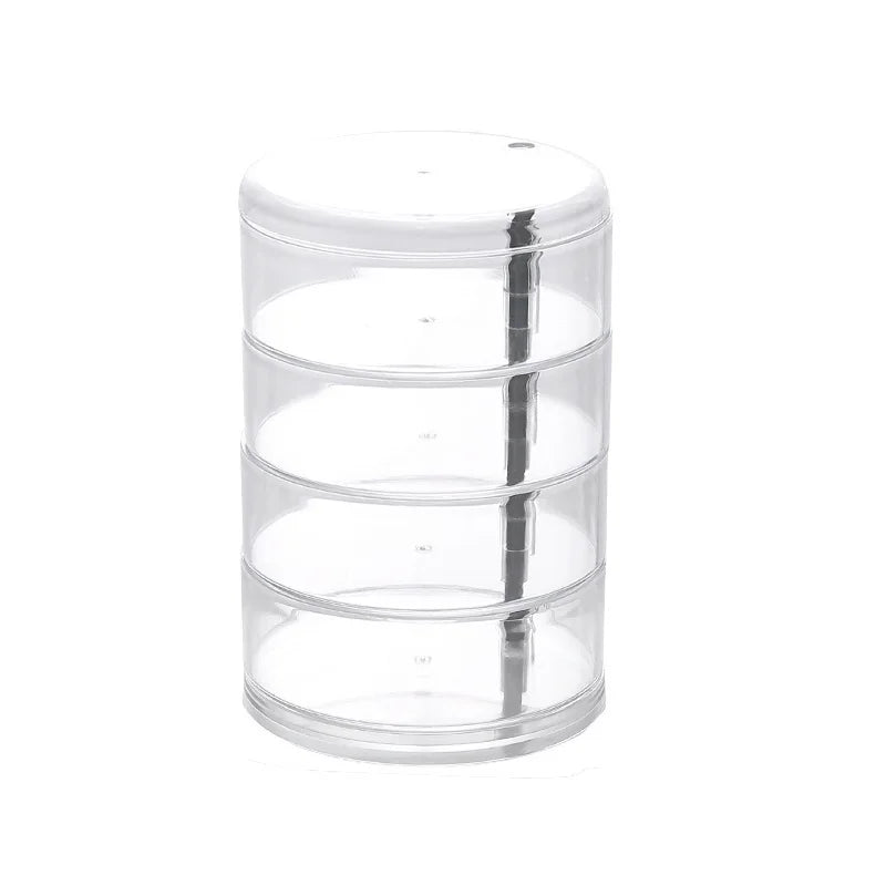 Clear 5 Tier Rotating Jewelry Organizer Box - Befez