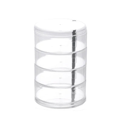 Clear 5 Tier Rotating Jewelry Organizer Box - Befez