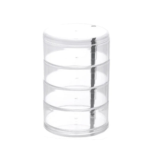 Clear 5 Tier Rotating Jewelry Organizer Box - Befez