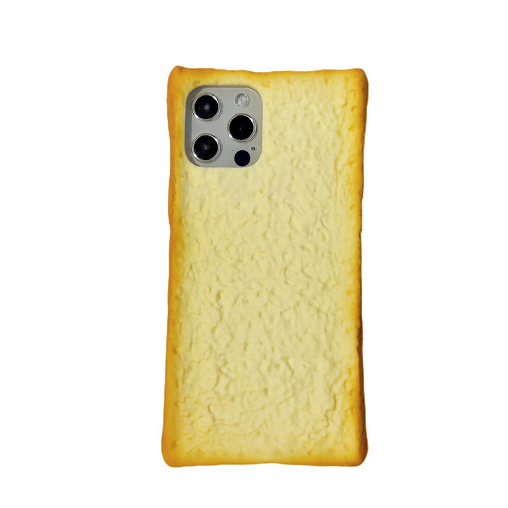Cute 3D Toast Pattern Phone Cover