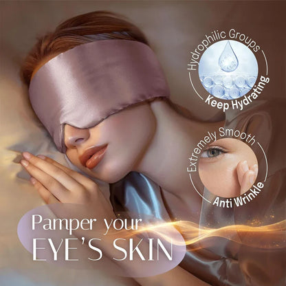 Soft Mulberry Silk Sleep Eye Mask for Better Sleep