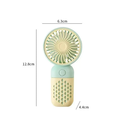 Compact Rechargeable Mini Hand Fan with Scented Mode