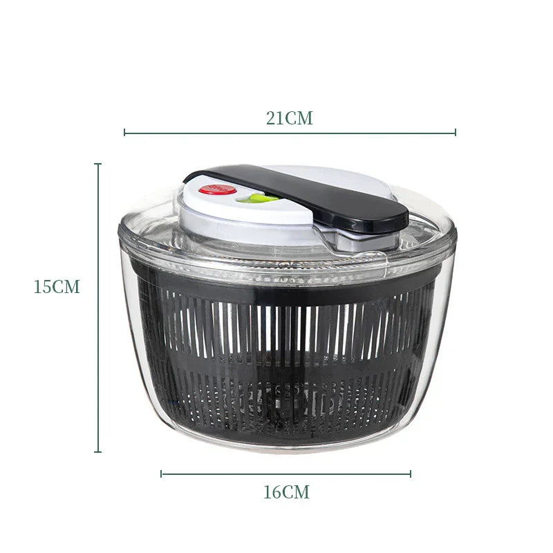 Easy Clean Salad Spinner with Lid and Non Slip Base - Befez