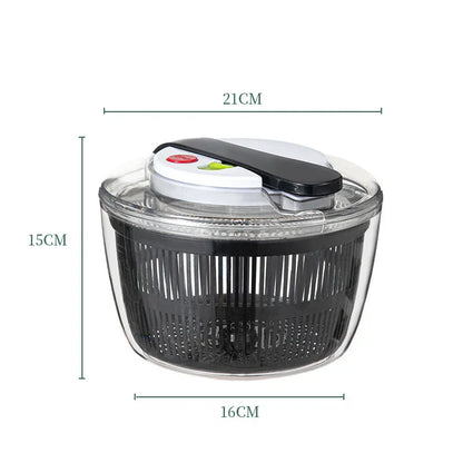 Easy Clean Salad Spinner with Lid and Non Slip Base - Befez