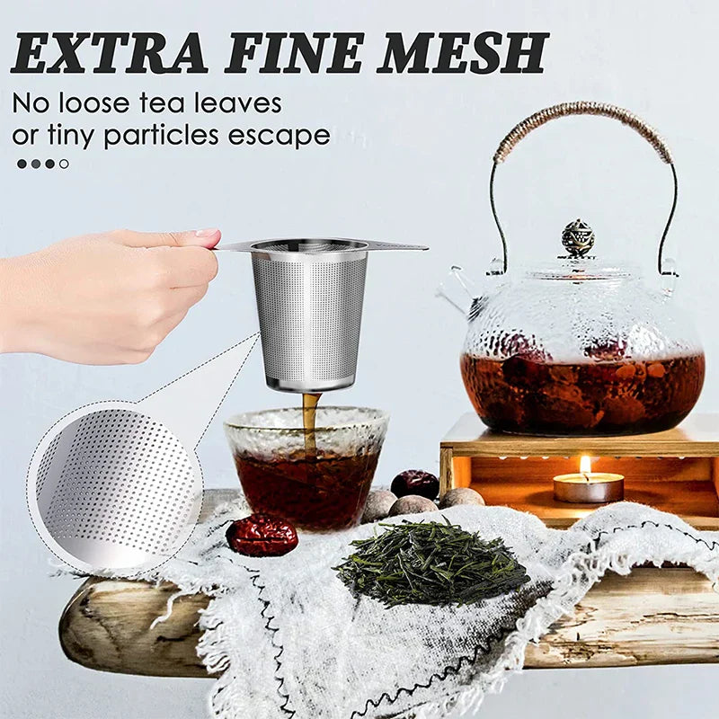 Premium Tea Infuser Stainless Steel Fine Mesh Strainer