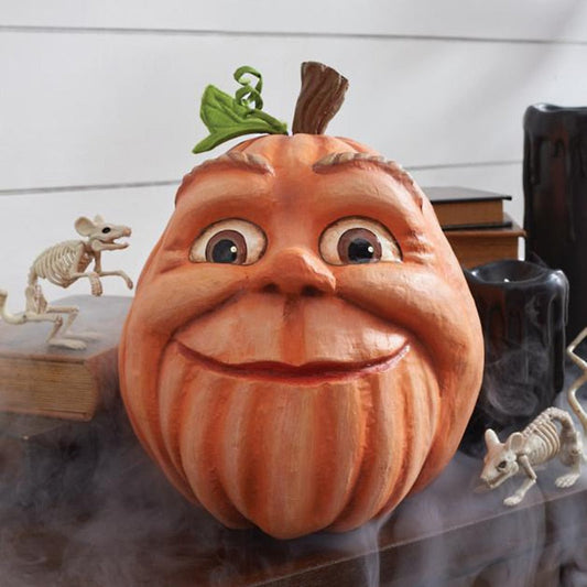 Colorful Carved Pumpkin Halloween Decor - Befez