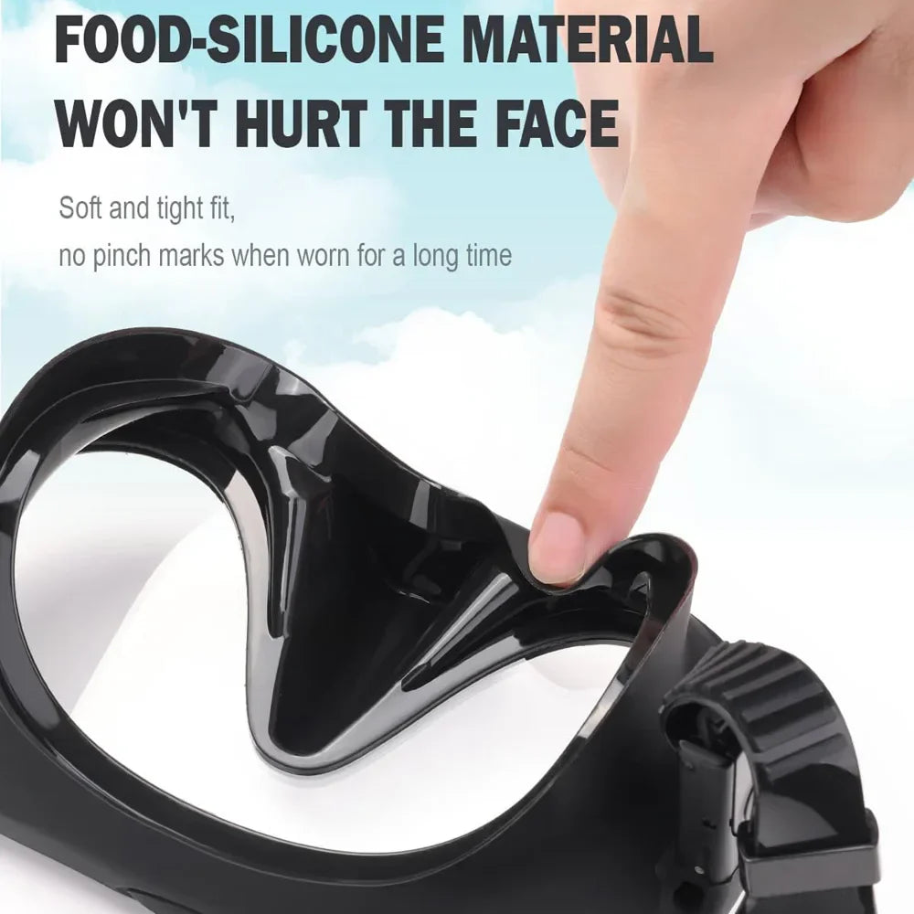 Clear Vision Diving Mask with Snorkel Set