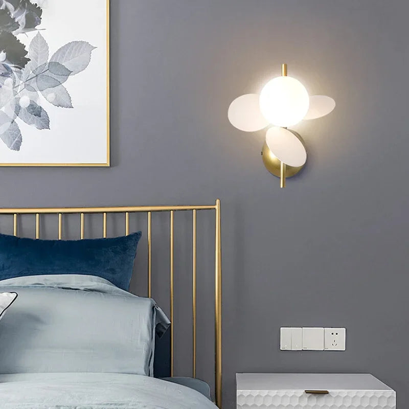 Stylish LED Glass Wall Light Fixture