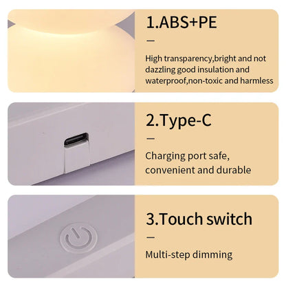 Colorful LED Desk Lamp with Dimmer and USB Port