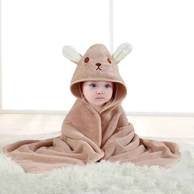 Adorable Baby Animal Hooded Bath Towel