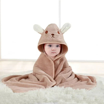 Adorable Baby Animal Hooded Bath Towel
