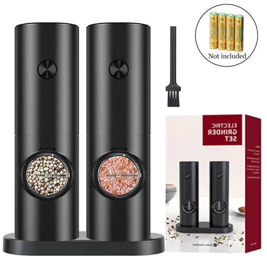 Automatic Salt Pepper Grinder Set, Adjustable Coarse Mill - Befez