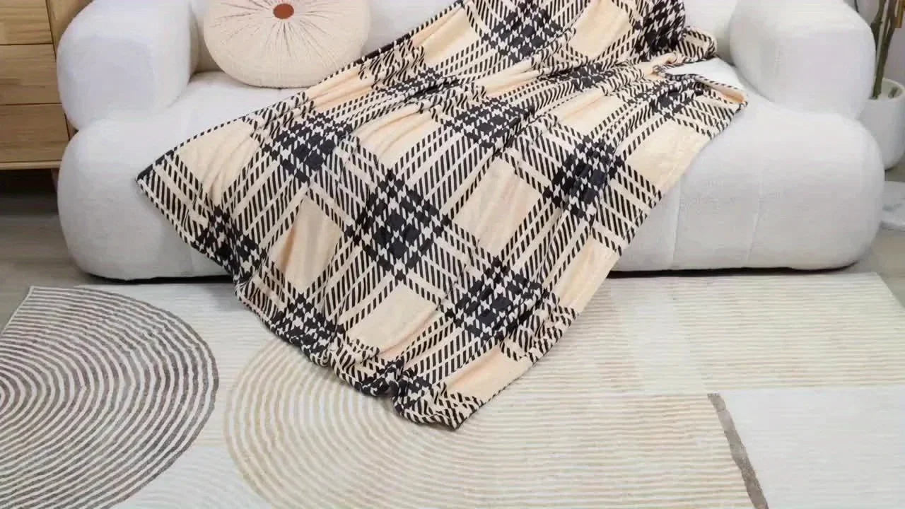 Cozy Floral Patchwork Throw Blanket