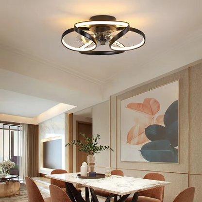 Smart LED Ceiling Fan Light with Remote Control