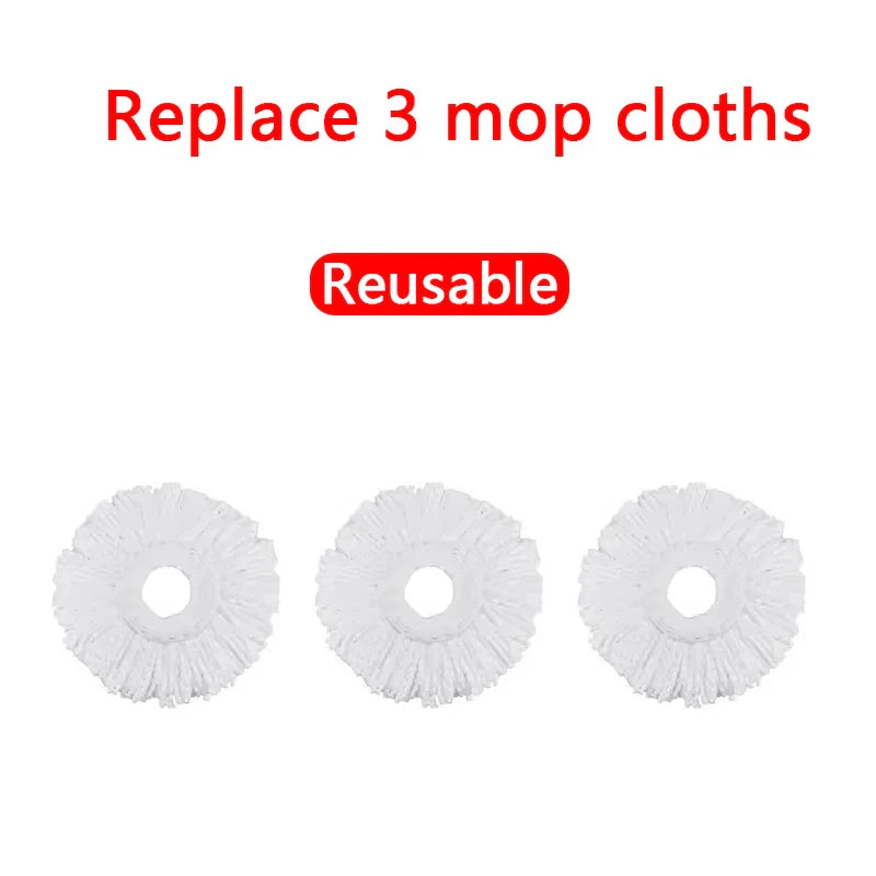Dual Action Mop with 360° Spin Head and Long Handle