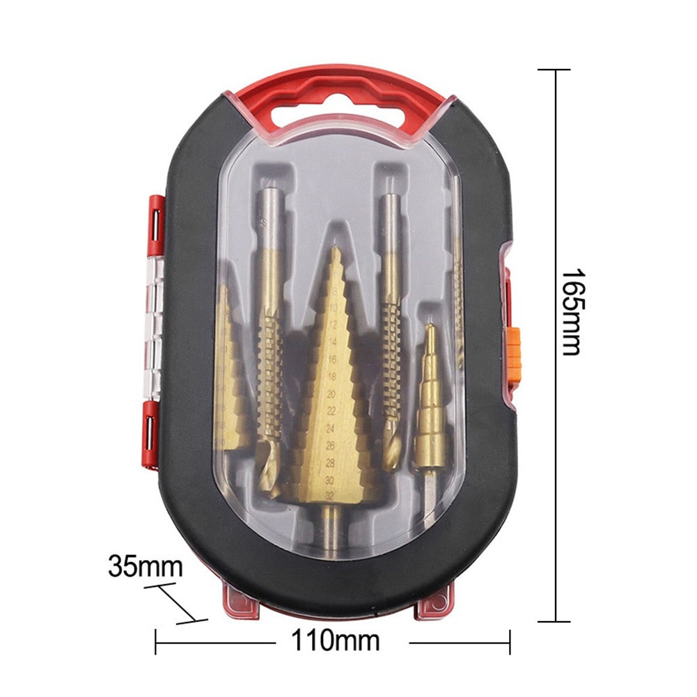 Heavy Duty Titanium Drill Bit Set for Metal and Wood