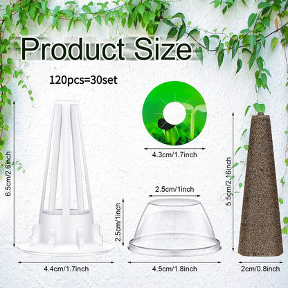 Complete Indoor Hydroponic Grow Kit 120 Piece Set