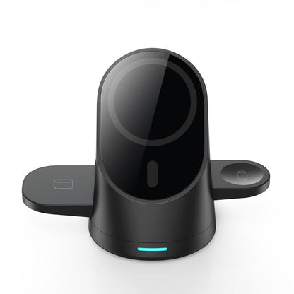 Compact 3in1 Wireless Charging Station Dock