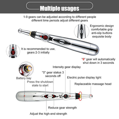 Relaxing Electronic Acupuncture Massager Pen