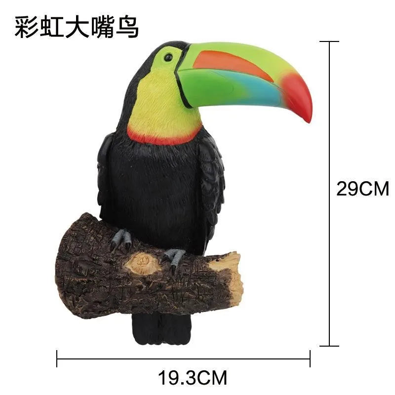 Colorful Tropical Bird Garden Ornament