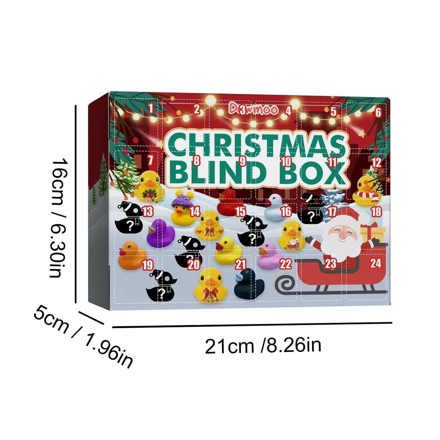 Fun Rubber Duckie Countdown Calendar 2024