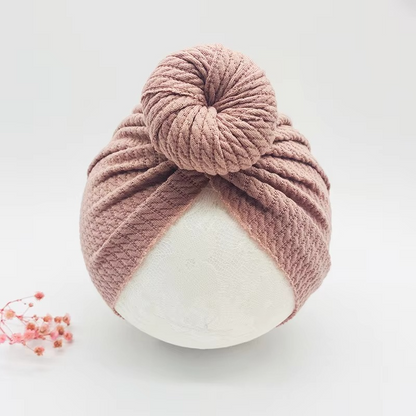 Soft Baby Beanie with Cute Bow Headband