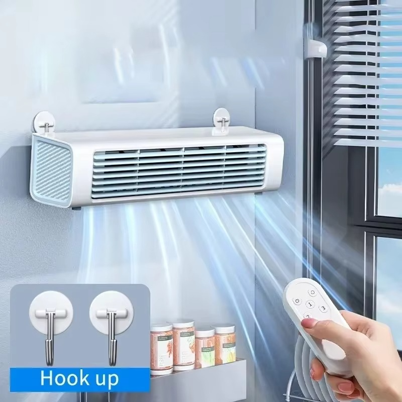 Silent Wall Mount Fan - Compact Powerful Air Circulator