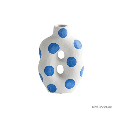 Unique Spotted Ceramic Vase