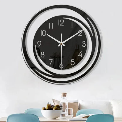 Simple Black Acrylic Wall Clock