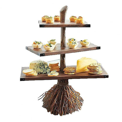 3-Tier Storage Witch Broom Shelf