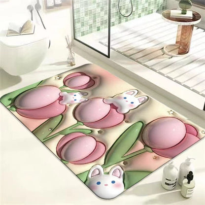 Befez | Slip Resistant Vibrant Fast Drying Bath Mat