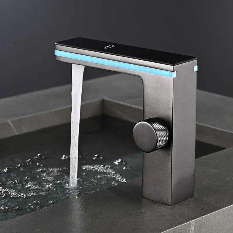 Smart LED Faucet with Digital Temp Control and Mixer