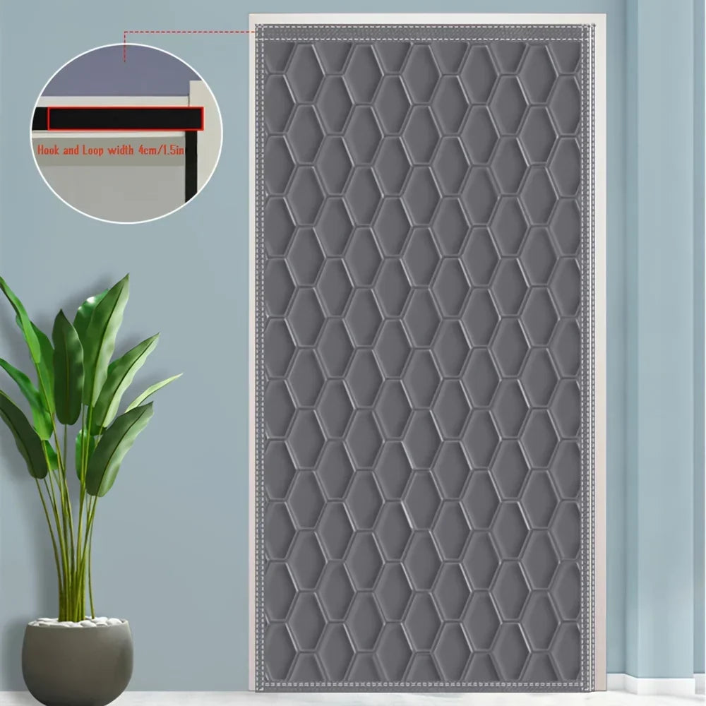 Thermal Winter Door Curtain | Warmth & Noise Blocking