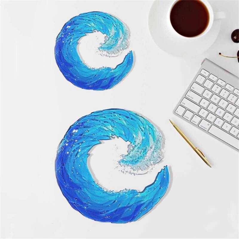 Beautiful Sea Glass Wave Art Sculpture