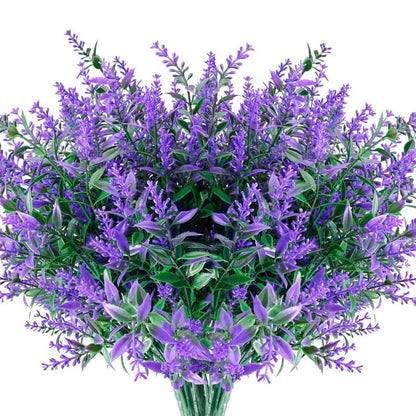 Beautiful 12pc Artificial Lavender Flower Set