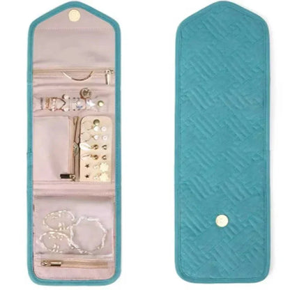Portable Travel Jewelry Roll Up Pouch