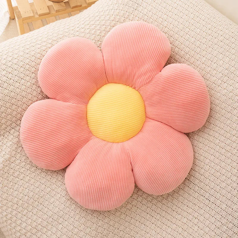 Soft Floral Throw Pillow