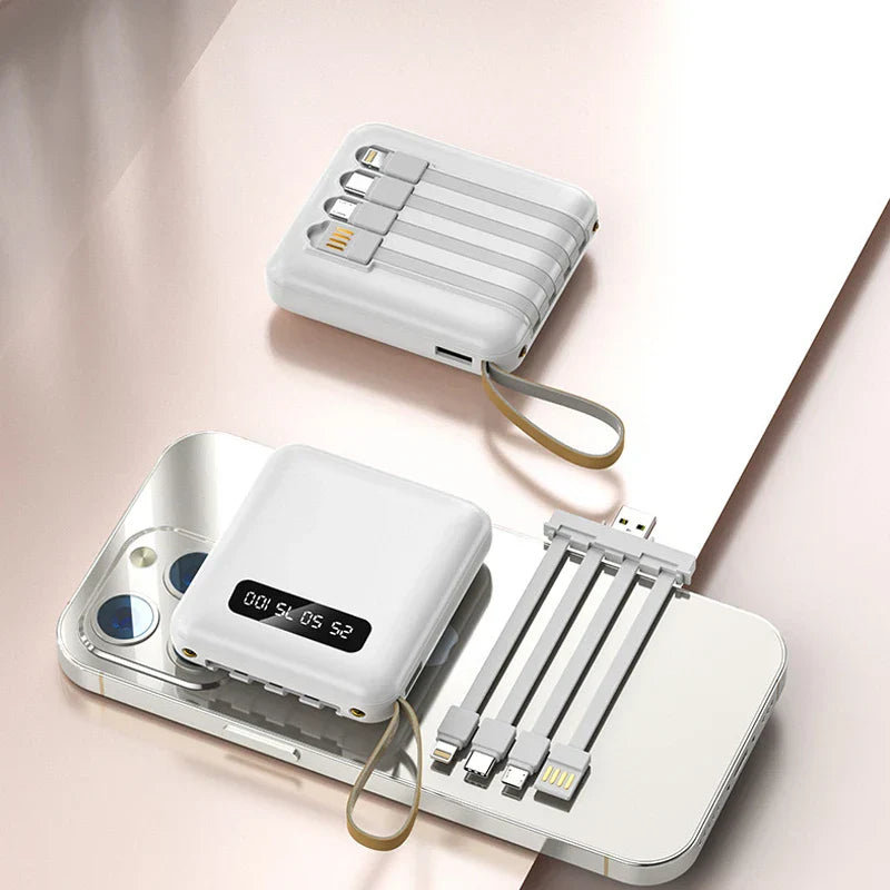 Compact Portable Charger with Fast Charging & LED Screen