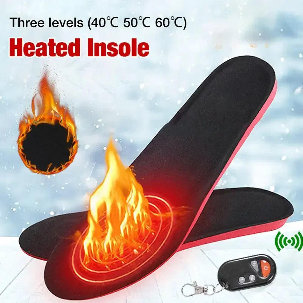 Warm Rechargeable Heated Insoles with Remote Control