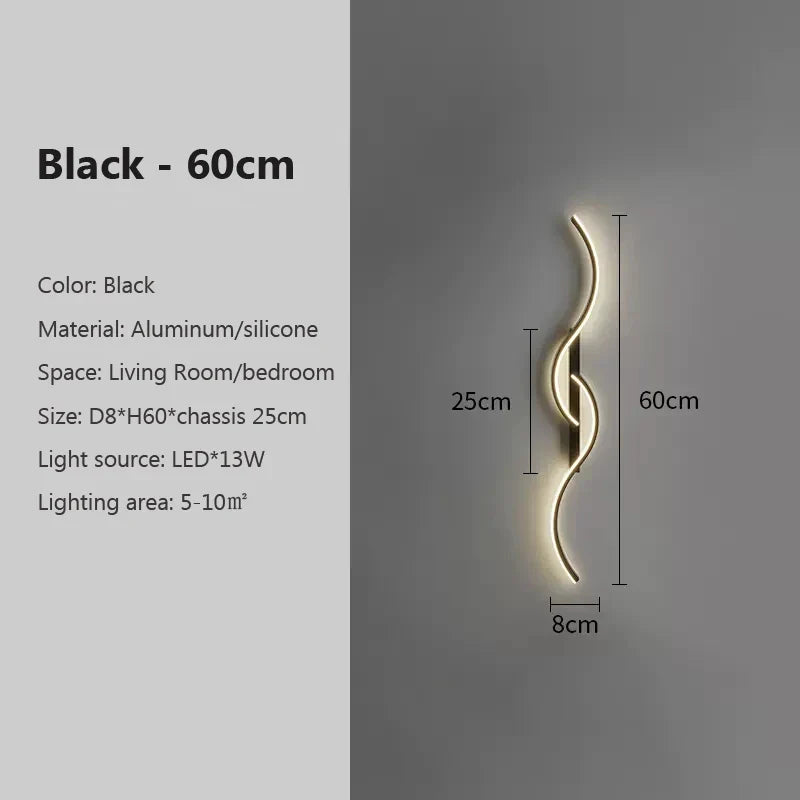 Slim LED Stripe Wall Light