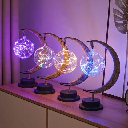 Compact Rechargeable Half Moon LED Table Lamp - Befez