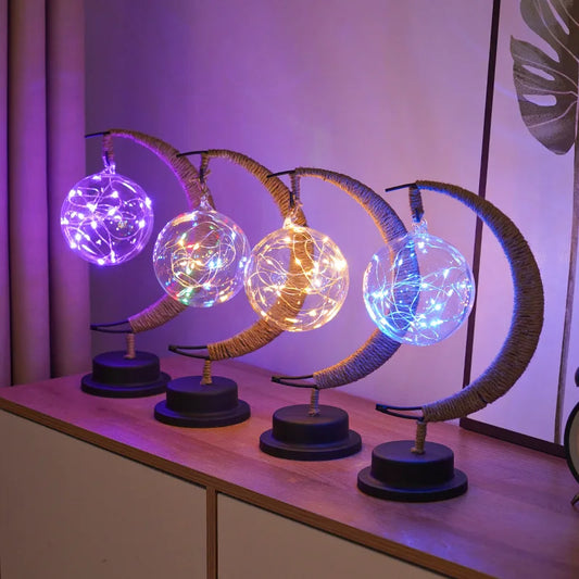 Compact Rechargeable Half Moon LED Table Lamp - Befez