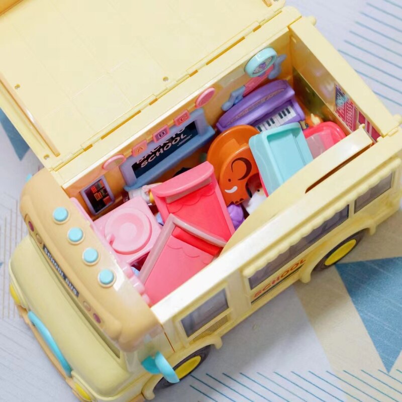 Big School Bus Play House Toy Set