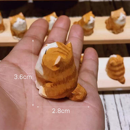 Adorable Handcrafted Wood Animal Figurines - Befez