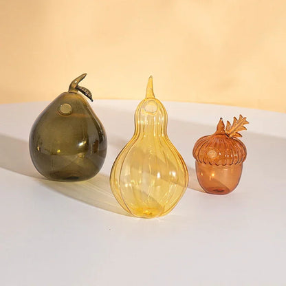 Colorful Glass Fruit Centerpiece