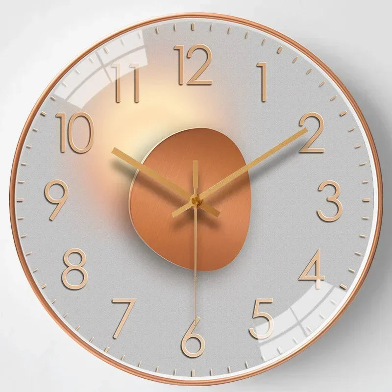 Quiet Digital Wall Clock in Traditional 8 Inch Design
