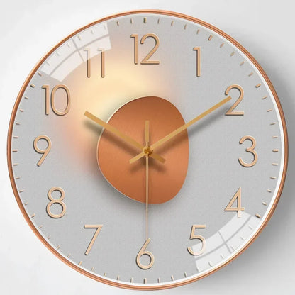 Quiet Digital Wall Clock in Traditional 8 Inch Design