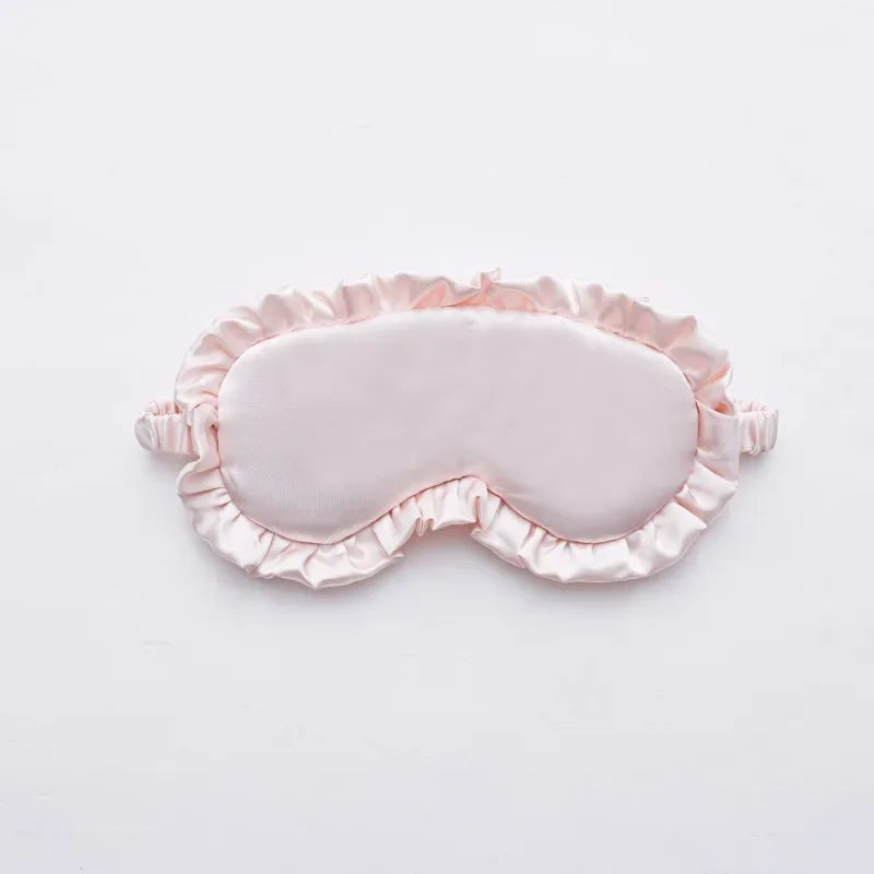 Silky Eye Mask with Ruffles for Sleep