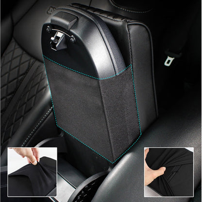 Premium Leather Car Armrest Cushion